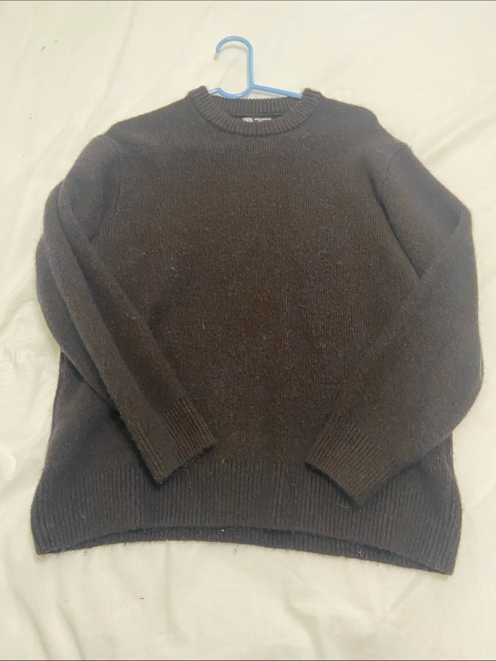 Zara Women's Crew Neck Sweater - Dark Brown